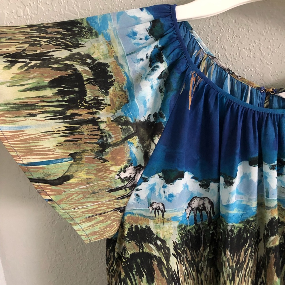 ☀️& OTHER STORIES mountain print tunic dress NEW - Picture 6 of 8